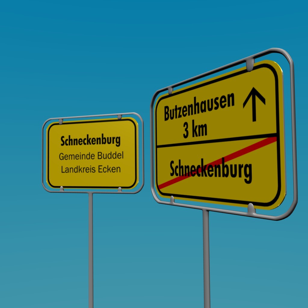 German town sign (Ortsschild) preview image 1